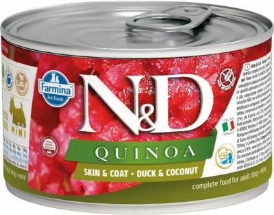 Farmina (Фармина) N&D 0,14кг DOG QUINOA DUCK & COCONUT MINI с киноа, уткой и кокосом для собак мини пород Farmina (Фармина) N&D 0,14кг DOG QUINOA DUCK & COCONUT MINI с киноа, уткой и кокосом для собак мини пород фото