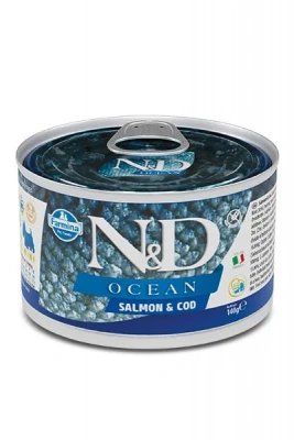 Farmina (Фармина) N&D Dog Ocean 0,140кг лосось и треска консервы для собак мелких пород (102222) фото