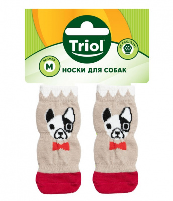 Носки (Triol) для собак Собачка, размер M   