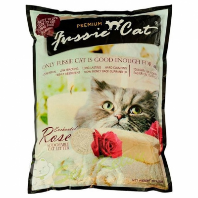 Наполнитель (Fussie Cat) 10л Роза комкующийся фото Наполнитель (Fussie Cat) 10л Роза комкующийся фото