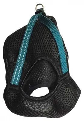 Шлейка (Зооэкспресс) 5745 МВ FRESH LINE жилет XL капрон, светоотражающая нить, сетка, черная с морской волной