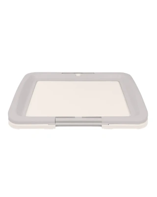 Туалет (Stefan) под одноразовую пеленку для собак большой L 63x49x6, серый  BP1031B фото