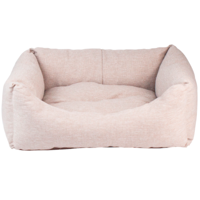 Лежанка (Зооэкспресс) пухлик "NORD" 722321 со стяжкой мебельная ткань №2 49*36*18 см бежевый