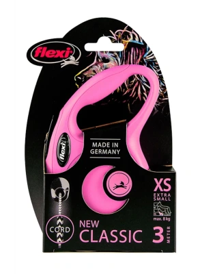 Рулетка (Flexi) "Cat" трос 3м до 8кг розовый фото