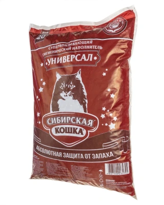 Наполнитель (Сибирская кошка) 20л Универсал впитывающий для кошек фото
