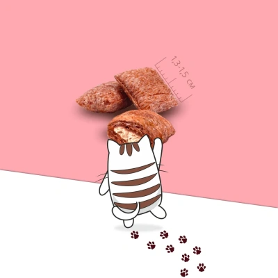 Biff 0,06кг хрустящие подушечки с паштетом из телятины для кошек фото