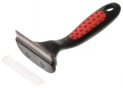 Расческа-триммер (Hello Pet) 42137M 37 крупных зубьев, средний фото Расческа-триммер (Hello Pet) 42137M 37 крупных зубьев, средний фото