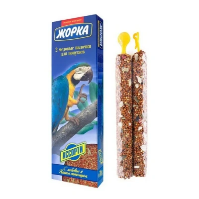 Жорка 0,07кг медовые палочки ассорти для попугаев (2шт) фото