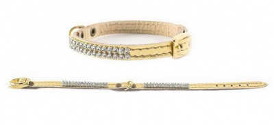 Ошейник (Pet Fashion) Люкс Империя жемчужный 1*28см