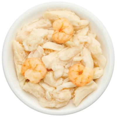 Деревенские лакомства 0,07кг Домашние обеды курица с креветкой в нежном желе для кошек (74500622) фото