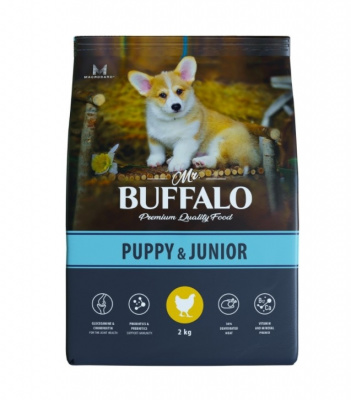 Баффало Mr.Buffalo Puppy&Junior 2кг курица для щенков (078786) фото Баффало Mr.Buffalo Puppy&Junior 2кг курица для щенков (078786) фото