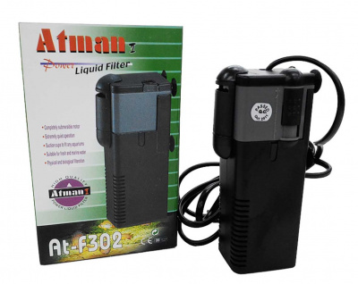 Фильтр (Atman) внутренний AT-F302 для аквариумов до 60 литров, 450 л/ч, 6,5W
