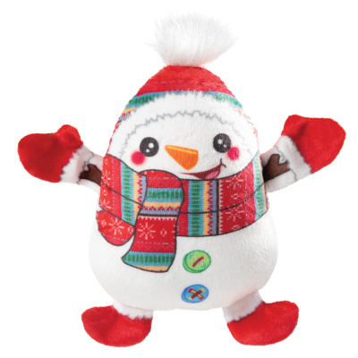 Игрушка (Triol) NEW YEAR Снеговик с помпоном мягкая для собак, 125мм Игрушка (Triol) NEW YEAR Снеговик с помпоном мягкая для собак, 125мм