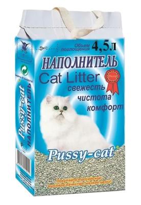 Наполнитель (Pussy-Cat) 4,5л, «Цеолитовый», (упак 3шт)  фото