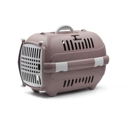 Переноска (Зооэкспресс) для животных "Турне" 2.0 M с пласт. дверцей 47,5*31,5*33 см пудровая