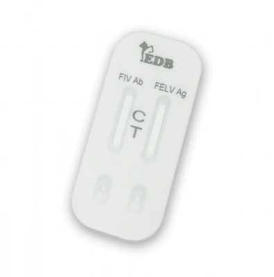 Экспресс-тест Иммунодефицит кошек Ab (Антитела) +Лейкемия кошек Ag (Антиген) для кошек (10 тестов в 1 упаковке) фото
