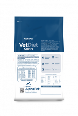 AlphaPet Vet Diet (АльфаПет) 1,5кг Gastro сухой при острых расстройствах пищеварения, в реабилитационный период и при истощении для кошек (655018) фото AlphaPet Vet Diet (АльфаПет) 1,5кг Gastro сухой при острых расстройствах пищеварения, в реабилитационный период и при истощении для кошек (655018) фото