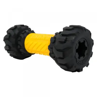 Tonka Игрушка-дозатор для лакомств ось от авто желтый/черный 17,8см фото Tonka Игрушка-дозатор для лакомств ось от авто желтый/черный 17,8см фото