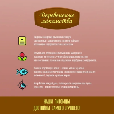 Деревенские Лакомства 0,035кг суп из курицы с креветкой и гребешком (74501223) фото