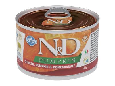 Farmina (Фармина) N&D 0,14кг DOG CHICKEN, PUMPKIN & POMEGRANATE MINI с тыквой, курицей и гранатом для собак мини пород фото
