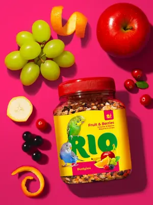 Rio 0,18кг лакомство Фруктово-ягодная смесь для волнистых попугайчиков фото