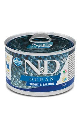 Farmina (Фармина) N&D Dog Ocean 0,140кг форель и лосось консервы для мелких пород собак (1230) фото