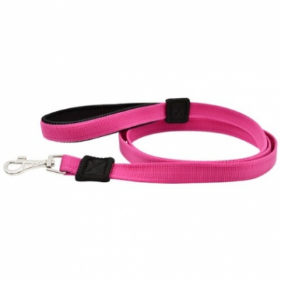 Поводок (Зооэкспресс) 5111 М FRESH LINE 20 мм капрон, мягкая ручка с сеткой длина 1,5 м малиновый