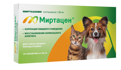 Миртацен таблетки 1,88 мг 10 таб для собак мелких пород и кошек (ЛИЦЕНЗИЯ) Миртацен таблетки 1,88 мг 10 таб для собак мелких пород и кошек (ЛИЦЕНЗИЯ) фото