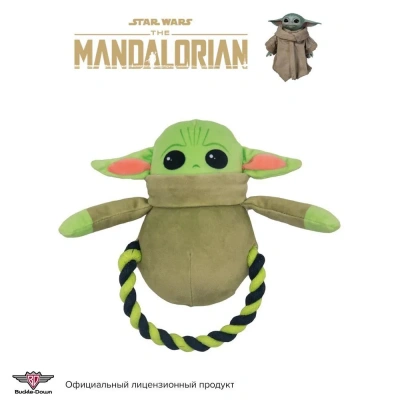 Игрушка (Buckle-Down) Звездные войны Малыш Йода-зеленый цвет на веревке