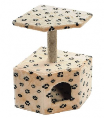 Домик Меридиан когтеточка Пятигранный, джут, (53*42*62) лапки б/ч, д/кошек