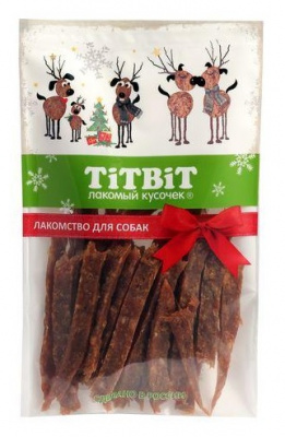 TiTBiT 0,06кг нарезка из говядины для собак (Новогодняя коллекция)  TiTBiT 0,06кг нарезка из говядины для собак (Новогодняя коллекция)