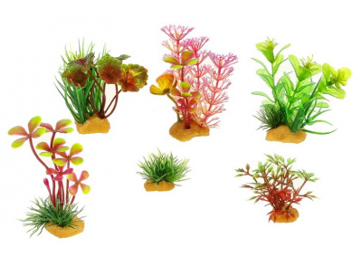 Набор (PRIME) 70401 пластиковых растений 6шт