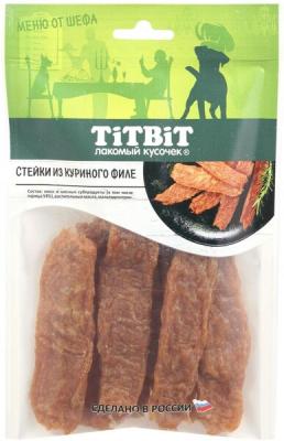 Стейки из куриного филе TiTBiT Меню от Шефа для собак, 60 г
