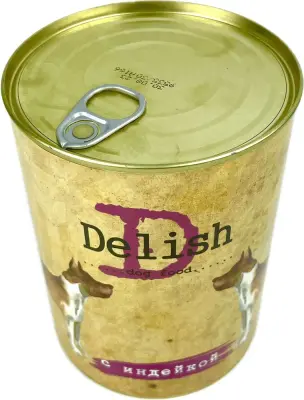 Delish 0,97кг индейка консервы для собак фото