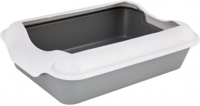 Туалет (Homecat) Бюджет (37*27*11,5) с бортиком для кошек, серый Туалет (Homecat) Бюджет (37*27*11,5) с бортиком для кошек, серый