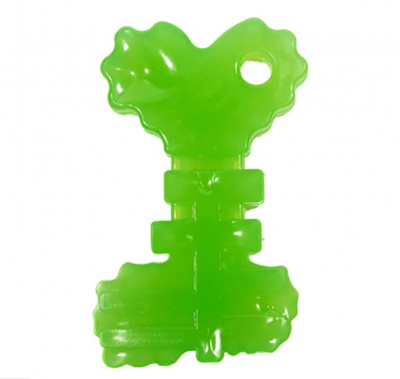 Игрушка (Doglike) Ключ из литой резины 10,5*6,2*1,4 см зеленый для собак (D11-3943-GR) фото