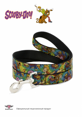 Поводок (Buckle-Down) Скуби-ду и Шэгги мультицвет, 120см