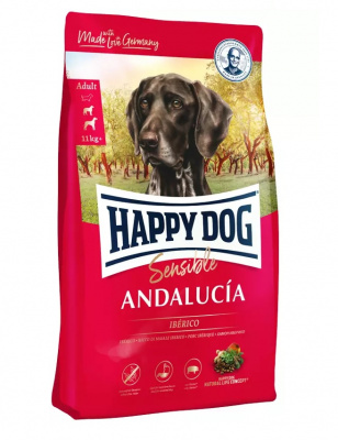 Happy Dog Supreme Sensible Andalucía 11кг иберийская свинина монобелковый сухой для собак средних и крупных пород при пищевой аллергии Happy Dog Supreme Sensible Andalucía 11кг иберийская свинина монобелковый сухой для собак средних и крупных пород при пищевой аллергии