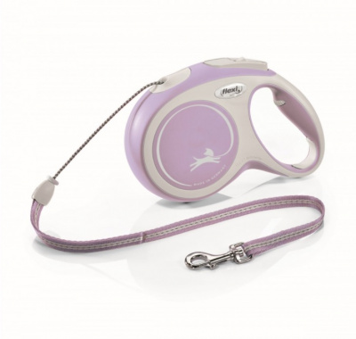 Рулетка Флекси New Comfort ХS трос 3м до 8кг розовый