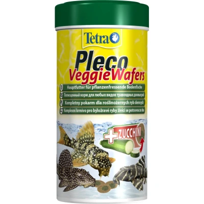 Tetra Pleco Veggie Wafers 0,25л корм для травоядных сомов, пластинки фото