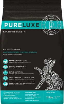 PURELUXE 1,5 Элитное Питание для котят с курицей, нутом и лососем (939716) фото PURELUXE 1,5 Элитное Питание для котят с курицей, нутом и лососем (939716) фото
