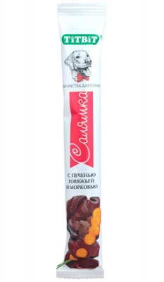 Biff 0,015кг салямка с печенью говяжьей и морковью  фото