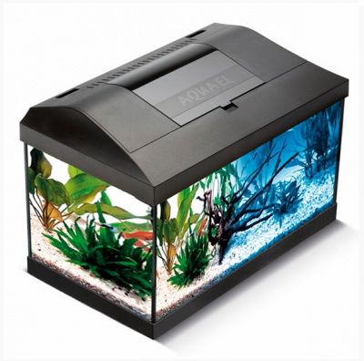 Аквариум Акваэль (AQUAEL) Leddy Set Plus D&N 2.0 40 25л (40*25*25) с нижней рамкой черный прямой