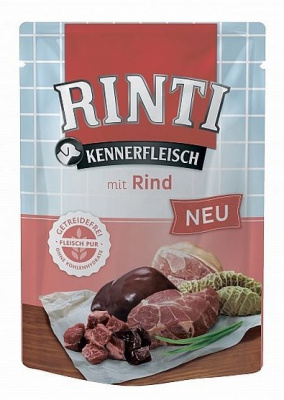 RINTI KENNERFLEISCH Rind 0,4кг говядина влажный корм для собак фото