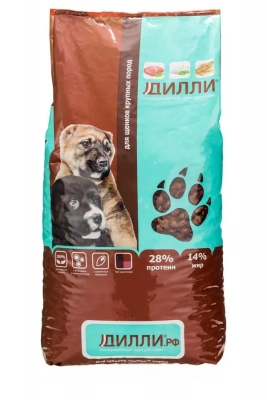 Дилли 14кг сухой корм для щенков крупных пород (008697) фото