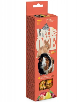 Little One 0,06кг*2шт Палочки для морских свинок, кроликов и шиншилл с фруктами фото Little One 0,06кг*2шт Палочки для морских свинок, кроликов и шиншилл с фруктами фото