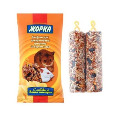 Жорка 0,1кг конфеты сыр для грызунов (2шт) Жорка 0,1кг конфеты сыр для грызунов (2шт) фото