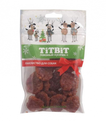 TiTBiT 0,08кг Меню от Шефа медальоны мясные из индейки (Новогодняя коллекция) TiTBiT 0,08кг Меню от Шефа медальоны мясные из индейки (Новогодняя коллекция)