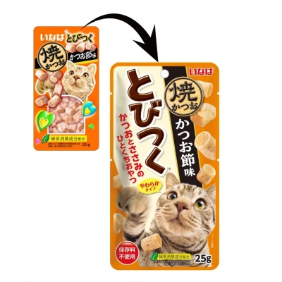 Inaba Tobitsuku Yakikatsuo 0,025кг со вкусом кацуобуси лакомство для кошек фото Inaba Tobitsuku Yakikatsuo 0,025кг со вкусом кацуобуси лакомство для кошек фото