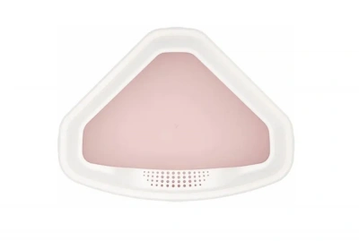 Туалет (Zoo Plast) Лекси угловой с бортом, розовый (55,5*41,5*15см) фото Туалет (Zoo Plast) Лекси угловой с бортом, розовый (55,5*41,5*15см) фото